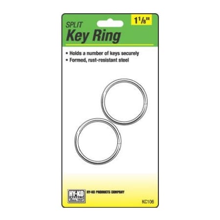 Hy-Ko Prod 2PK118Split Key Ring KC106
